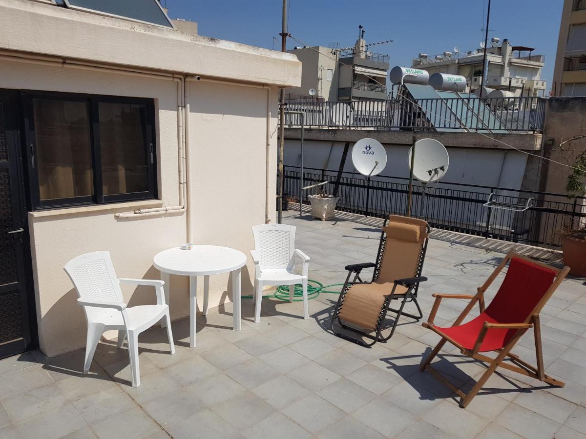 Terrace Roof Room @ Koridallos Metro St. & Piraeus Port Exteriér fotografie